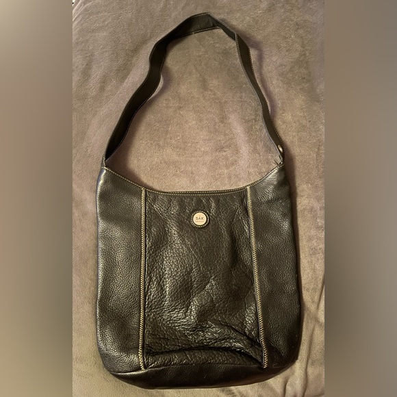 The Sak Handbags - The Sak original black leather satchel shoulder purse great condition vintage